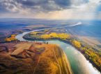Die Wasserst&auml;nde des Donauflusses sinken auf ein 30-Jahres-Tief