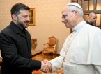 Selenskyj trifft Papst Leo XIV. vor den Friedensgespr&auml;chen mit Italiens Meloni