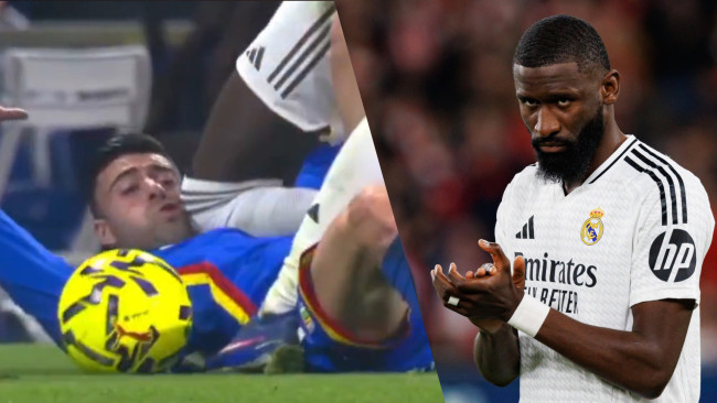 Real-Madrid-Verteidiger Antonio Rüdiger wird des absichtlichen Knies gegen den Gegner beschuldigt